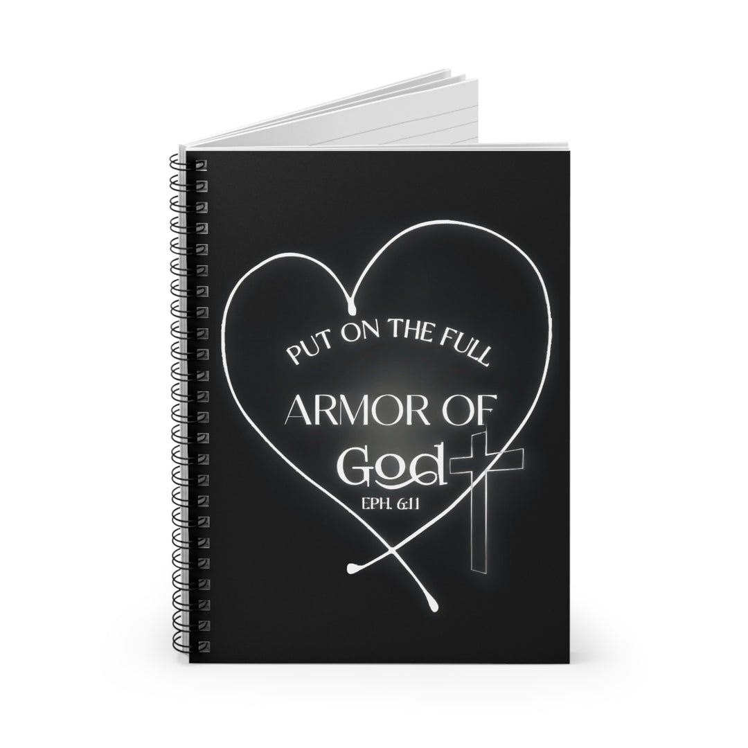 Armor of God Spiral Notebook — 'Put on the Full Armor of God' Christian Journal (Ruled)