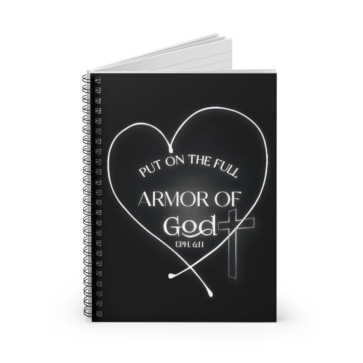 Armor of God Spiral Notebook — 'Put on the Full Armor of God' Christian Journal (Ruled)