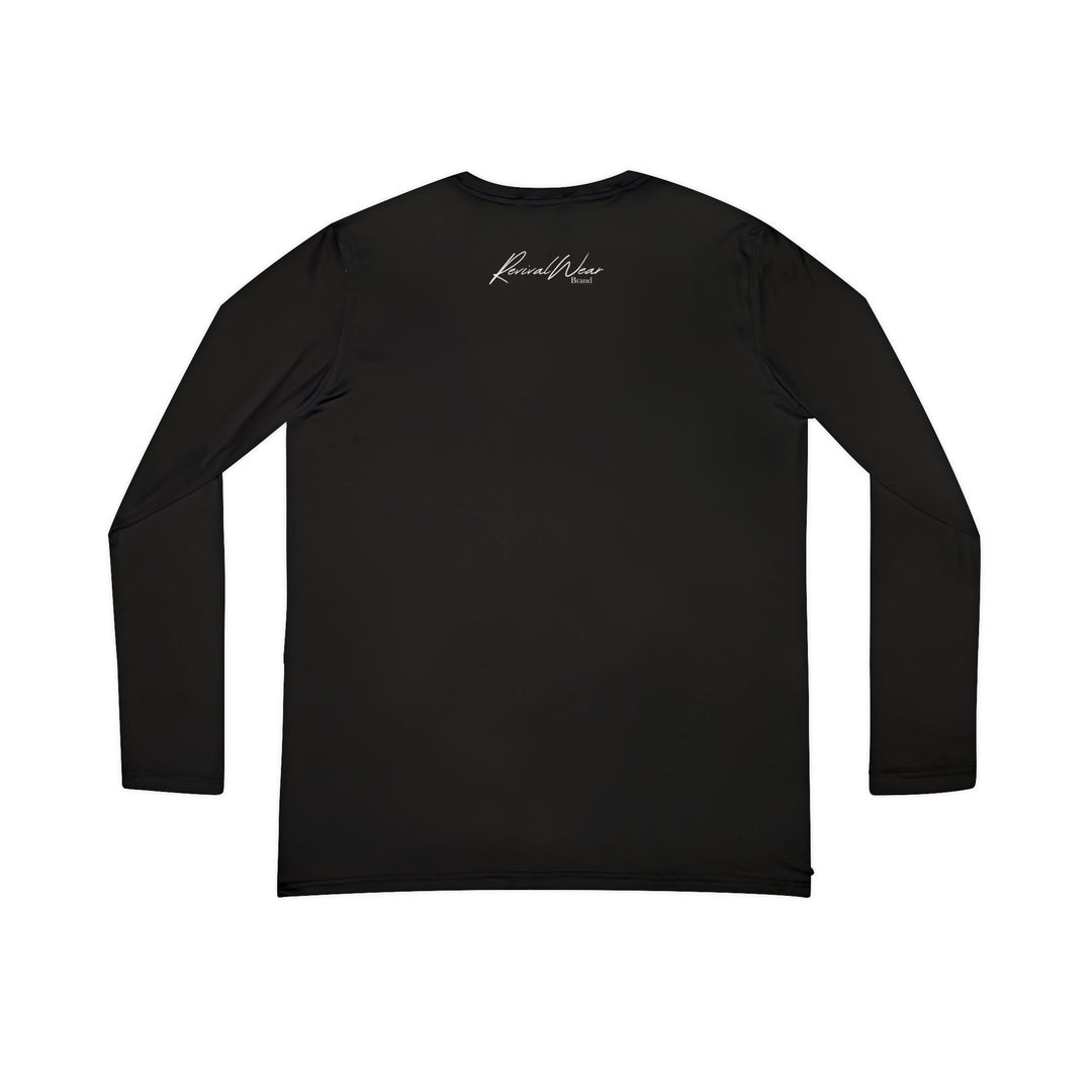 Women's V-Neck Long Sleeve — "In the Name of Jesus" Faith Tee