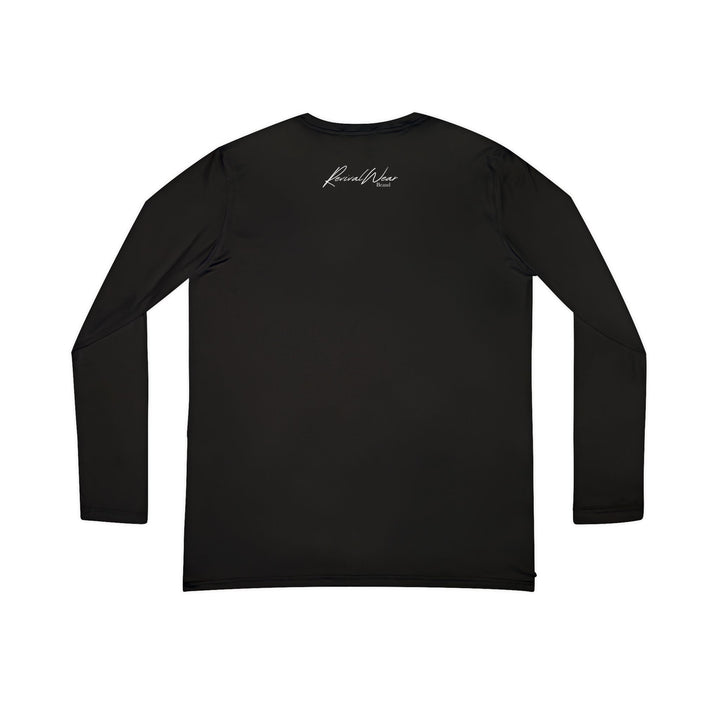 Women's V-Neck Long Sleeve — "In the Name of Jesus" Faith Tee