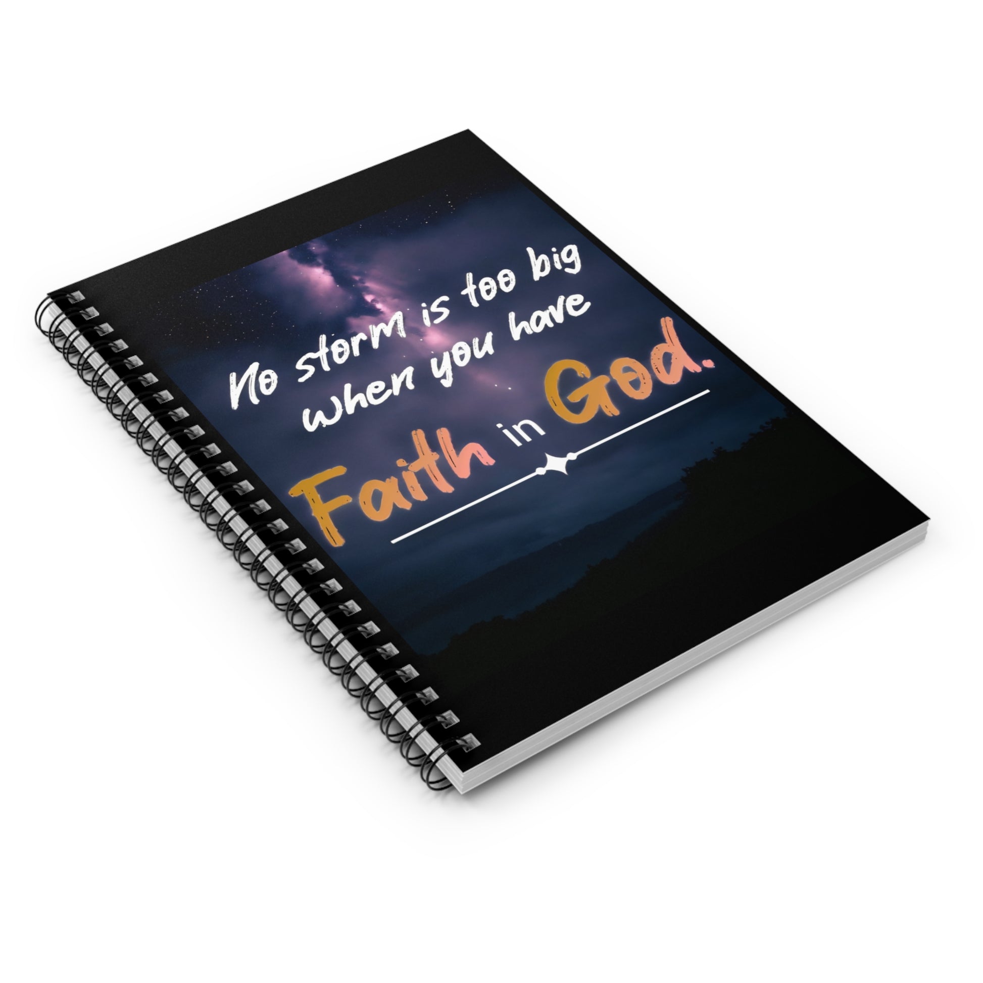 Faith in God Spiral Notebook - Ruled Line