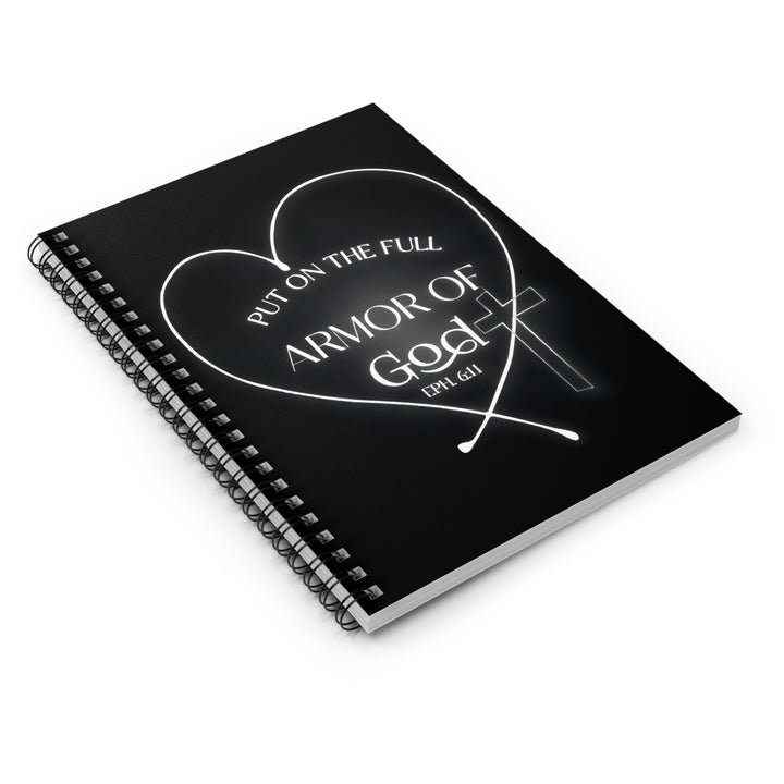 Armor of God Spiral Notebook — 'Put on the Full Armor of God' Christian Journal (Ruled)