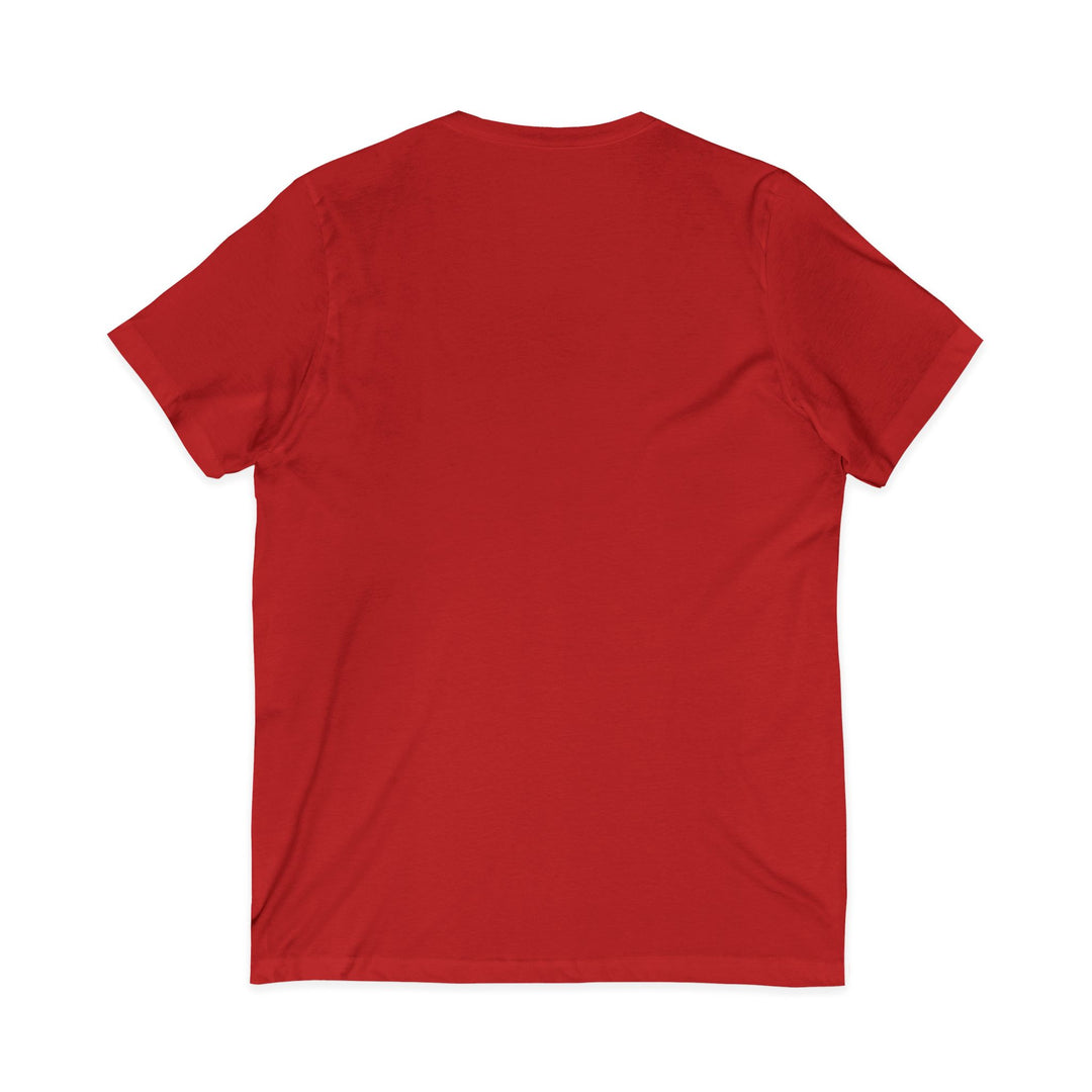 Jesus Faith V-Neck Tee — "In the Name of Jesus!" Christian Graphic Shirt