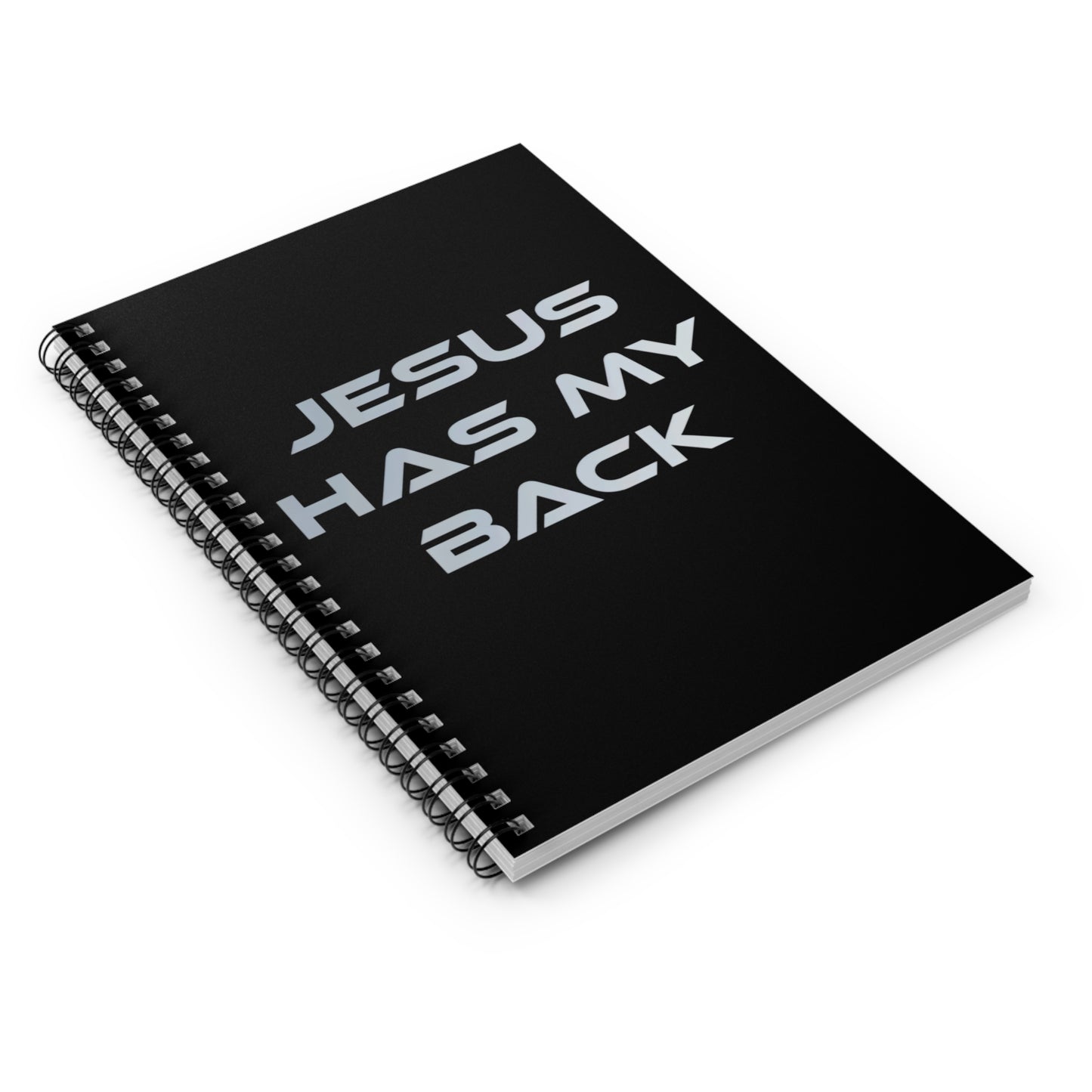 Jesus has my back Christian Notebook - Ruled Line