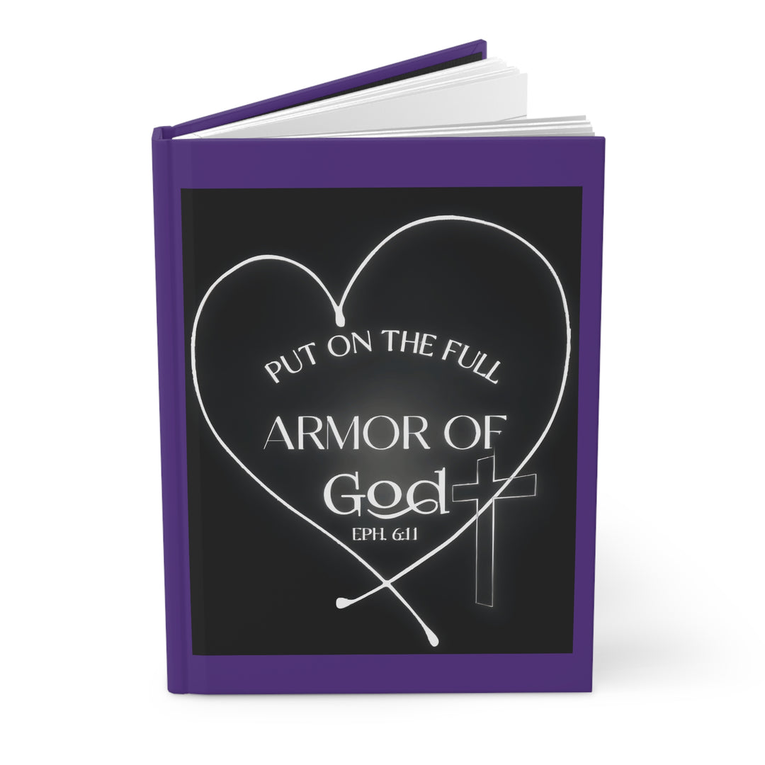 Armor of God Hardcover Journal — "Put On The Full Armor of God" Christian Prayer Notebook