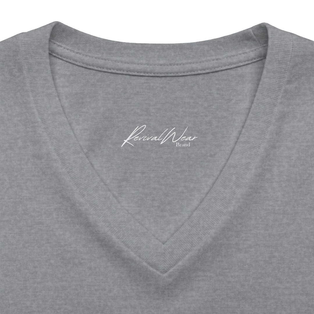 In The Name Of Jesus V-Neck Tee – Christian Women's Faith Shirt