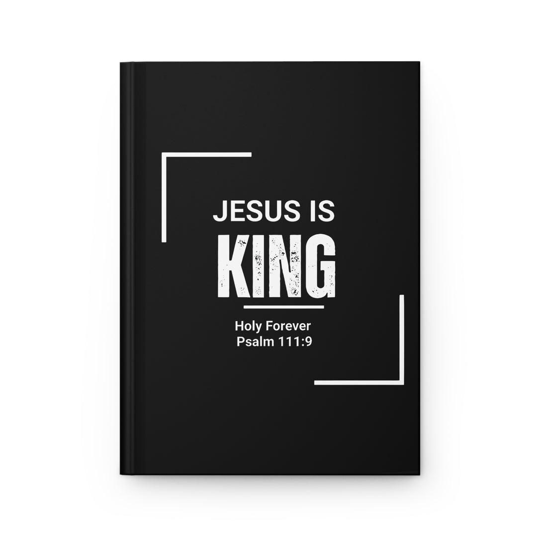 "Jesus Is King" Christian Notebook (Psalm 111:9)