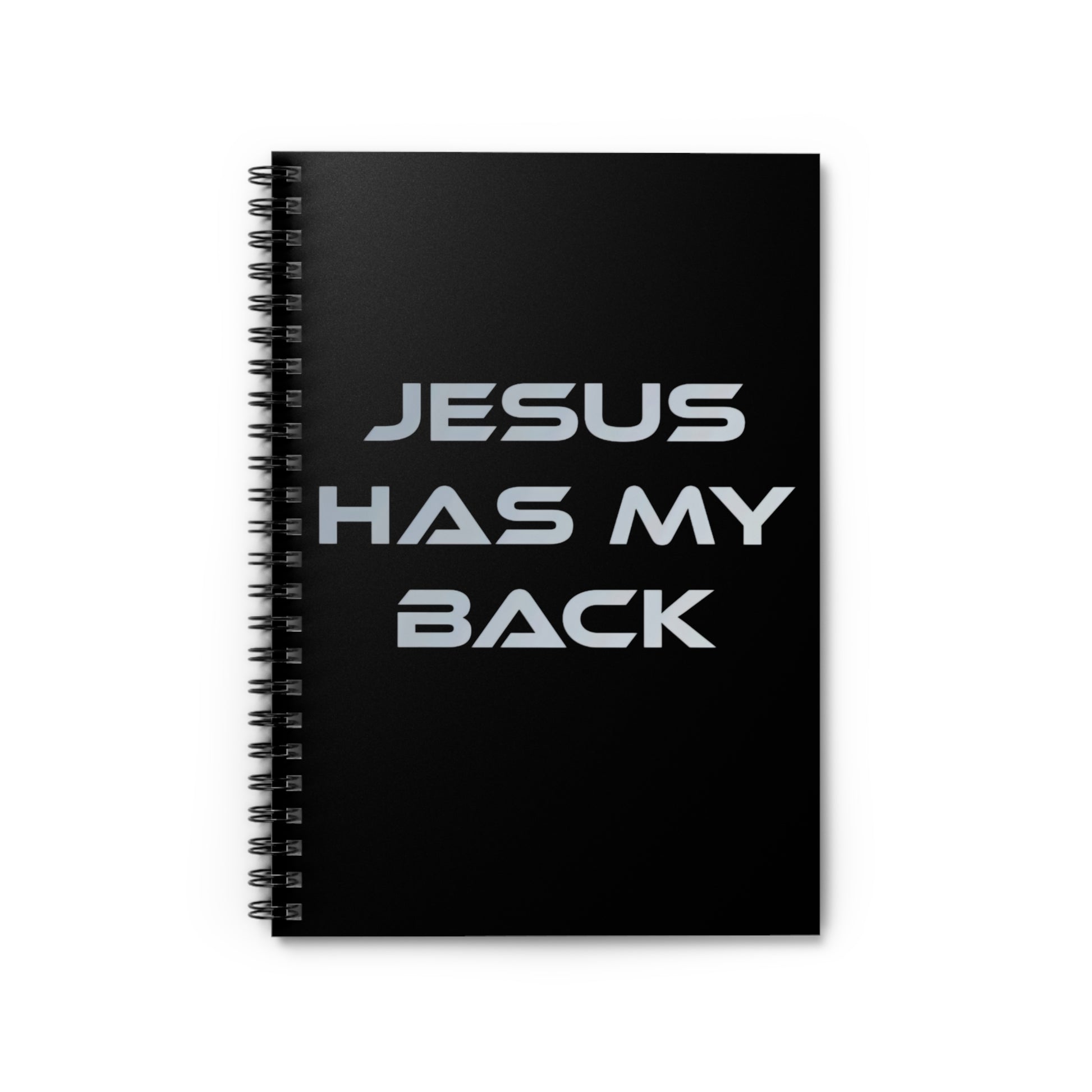 Jesus has my back Christian Notebook - Ruled Line