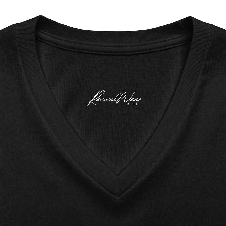 In The Name Of Jesus V-Neck Tee – Christian Women's Faith Shirt