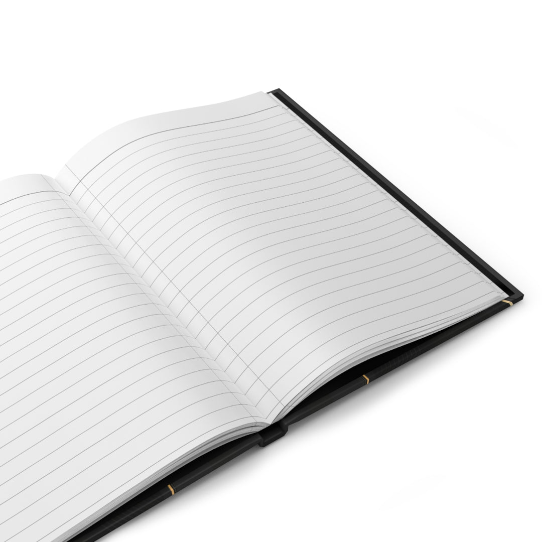 #Jesus Hardcover Journal — Black & Gold Inspirational Devotional Notebook