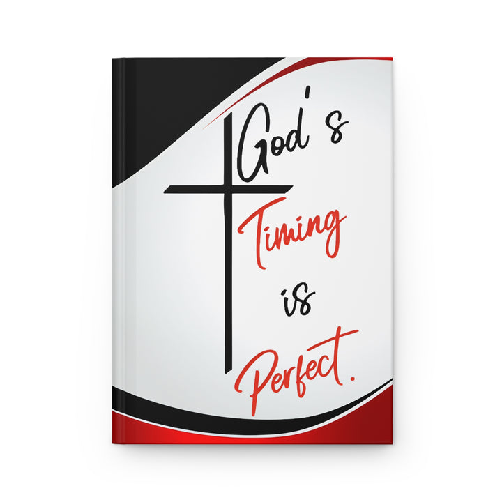 God's Timing Is Perfect Hardcover Journal — Christian Faith Prayer Notebook