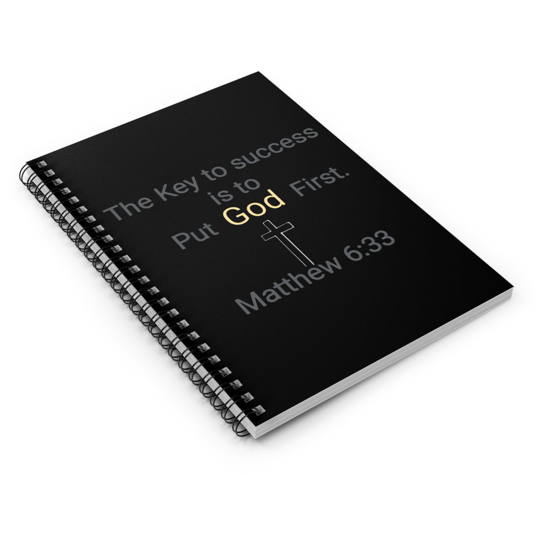 "Put God First" Matthew 6:33 Ruled Journal