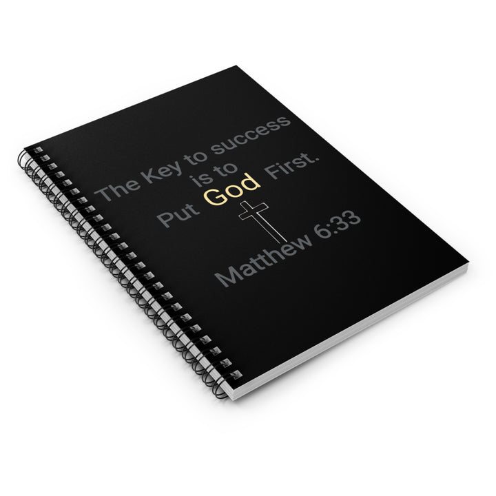 "Put God First" Matthew 6:33 Ruled Journal