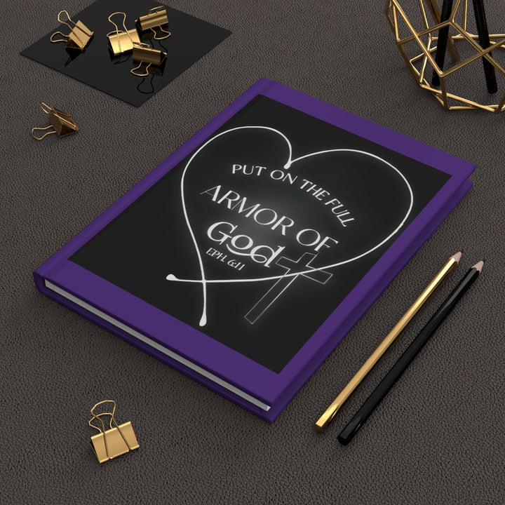 Armor of God Hardcover Journal — "Put On The Full Armor of God" Christian Prayer Notebook