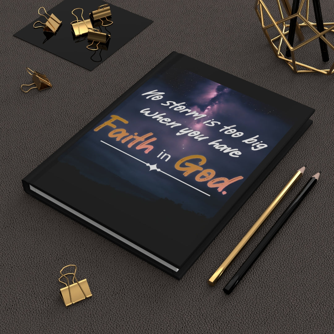Faith in God Hardcover Journal — Inspirational Christian Prayer & Devotional Notebook