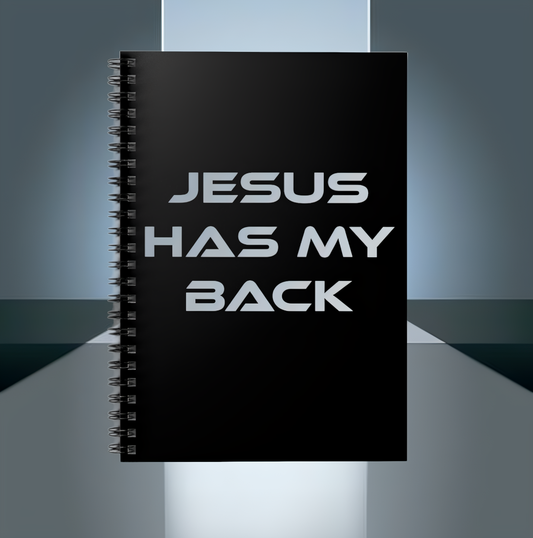 Jesus has my back Christian Notebook - Ruled Line