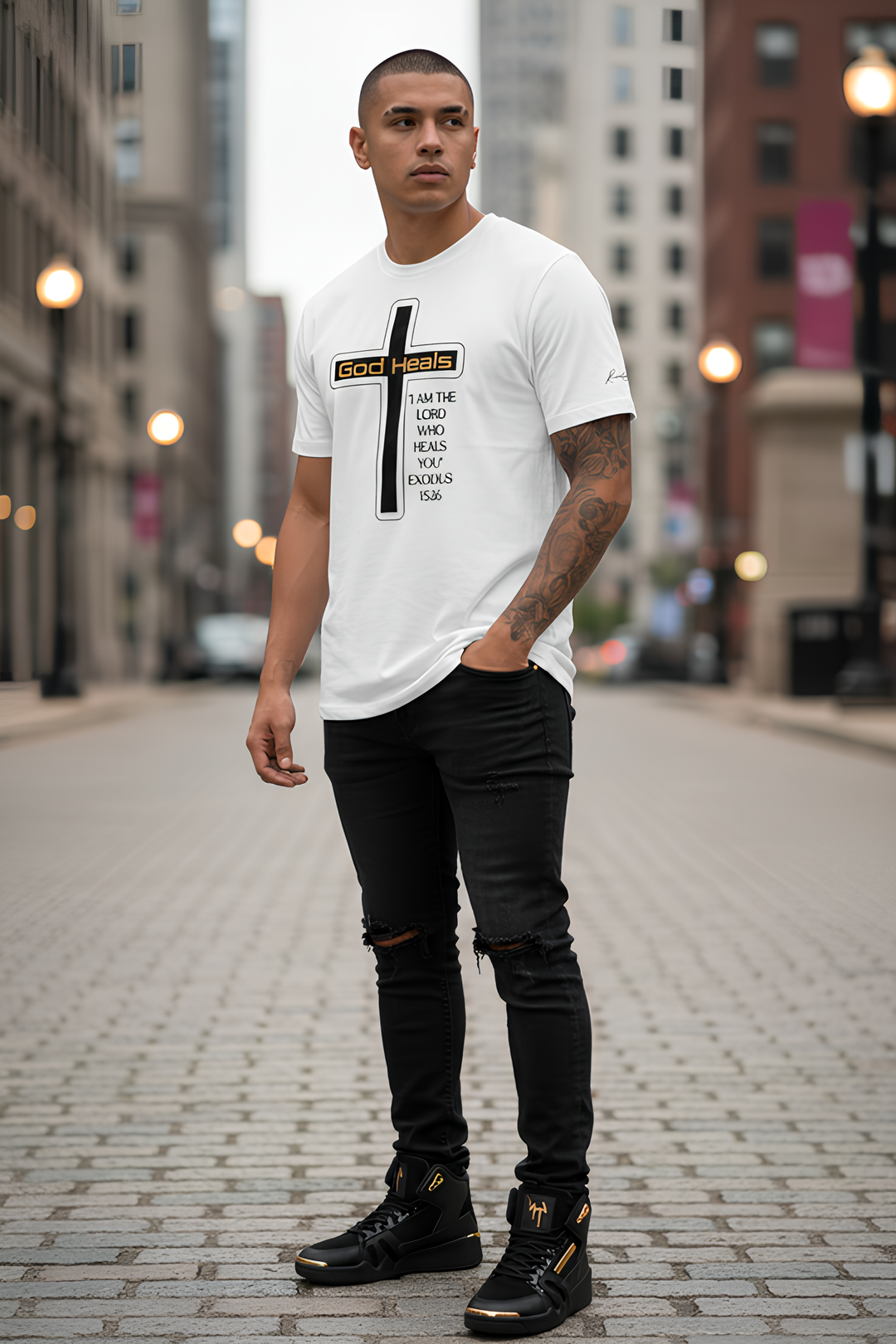 God HEALS Men's staple eco t-shirt