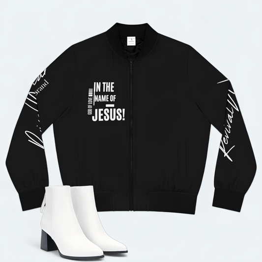 In the Name of JESUS Women's Bomber Jacket