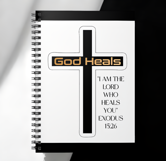 GOD HEALS Christian Notebook 