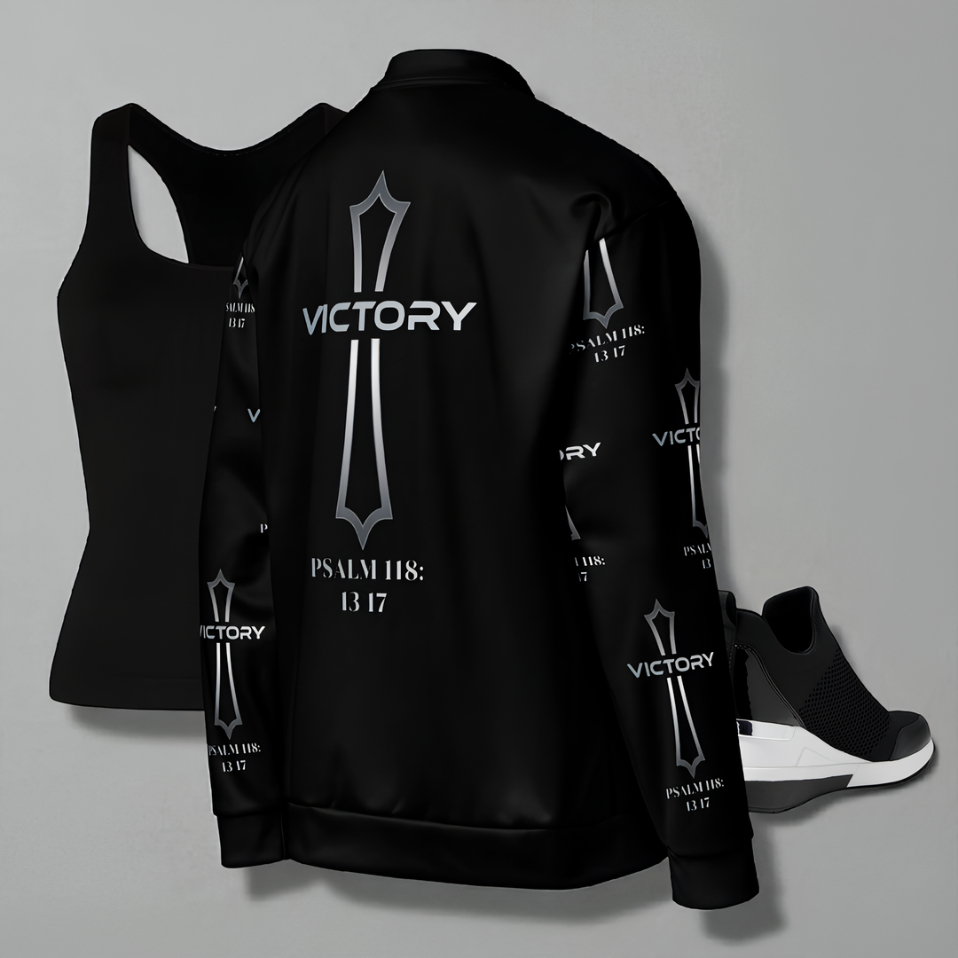 Victory in Jesus women's Bomber Jacket