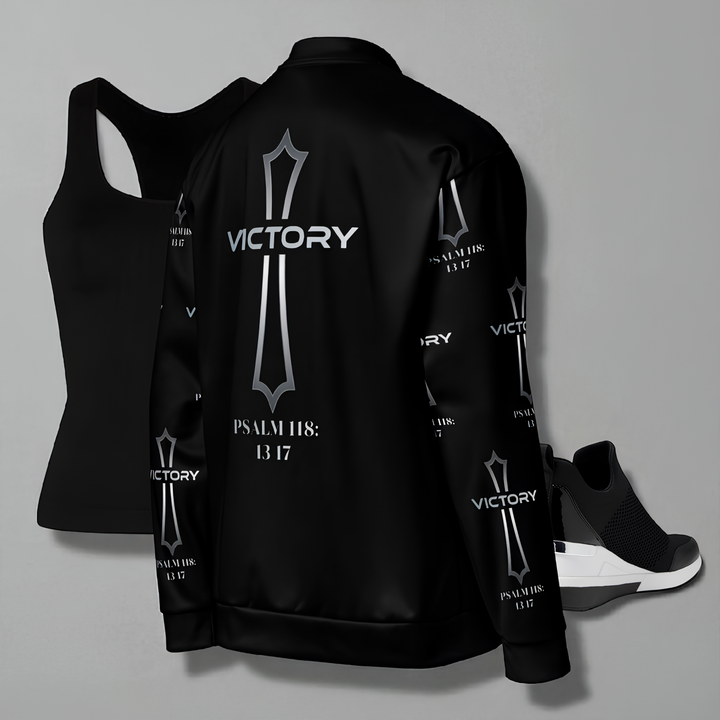Victory in Jesus women's Bomber Jacket