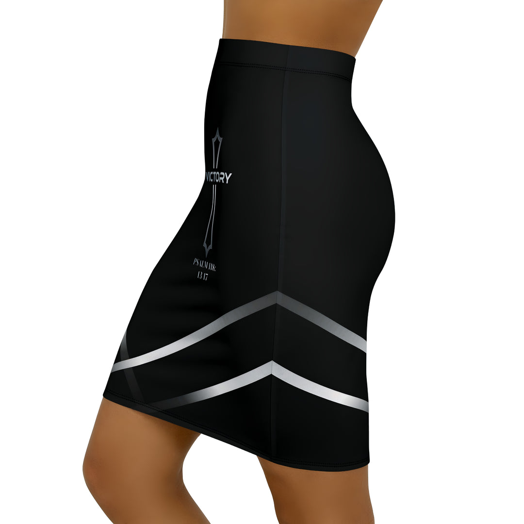 Victory in Jesus Pencil Skirt, Stylish Office Wear, Fashion, Modern Women's Apparel