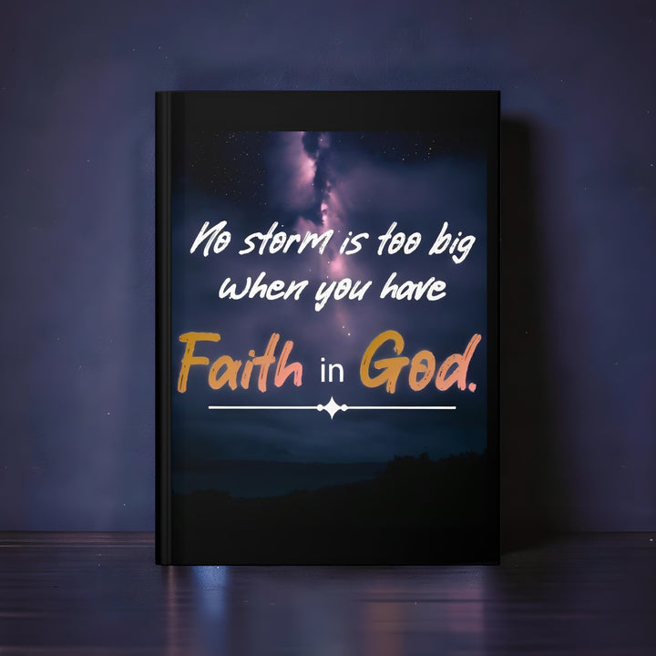 Faith in God Hardcover Journal — Inspirational Christian Prayer & Devotional Notebook