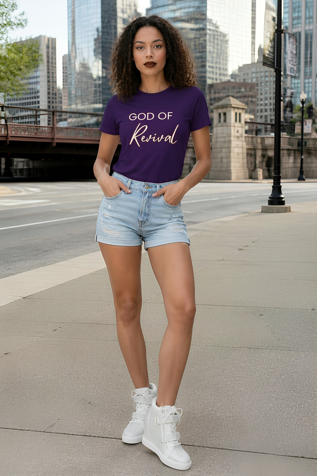 God of Revival Women's Christian Tee
