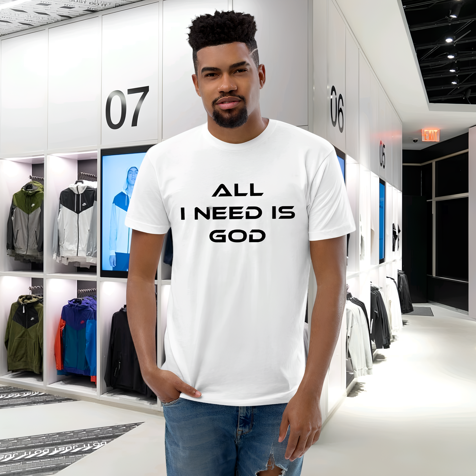 All I need is God Men's Short sleeve T-shirt