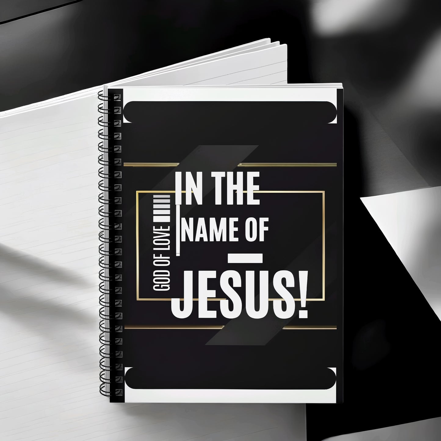 In The Name of JESUS Notebook - Ruled Line