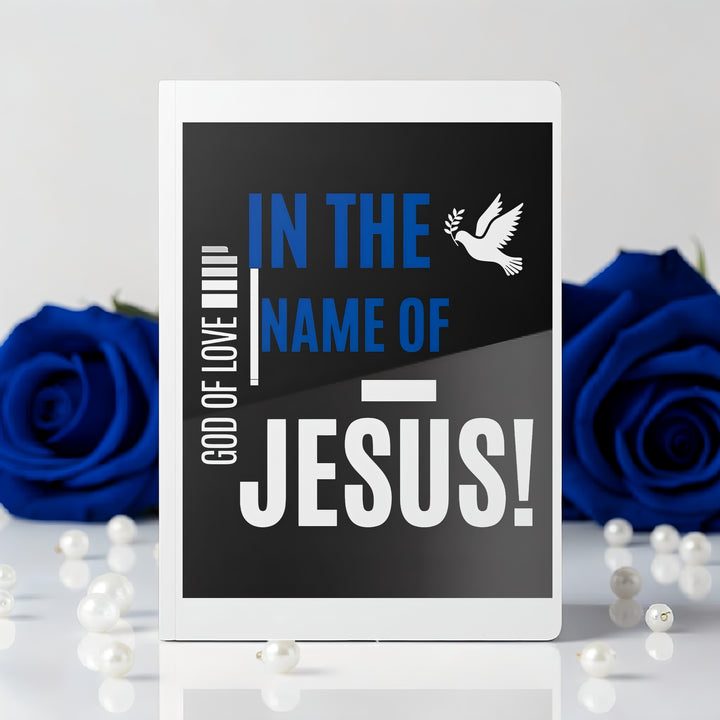 "In the Name of Jesus" Christian Prayer & Devotional Notebook