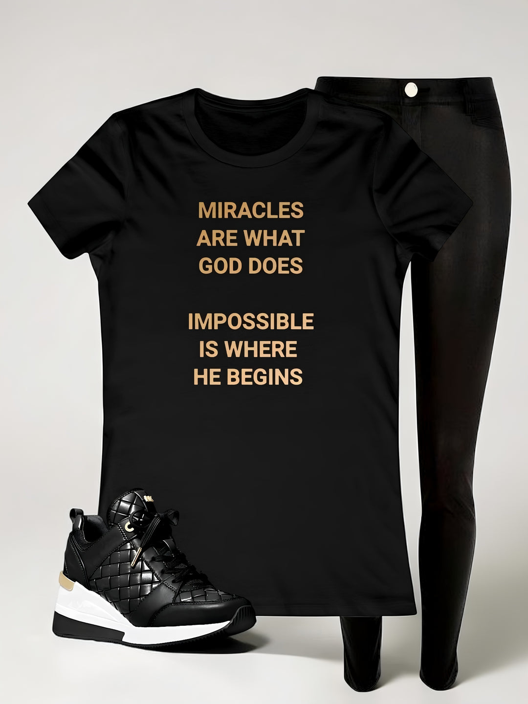 "Miracles are what God does" Women's Favorite Tee