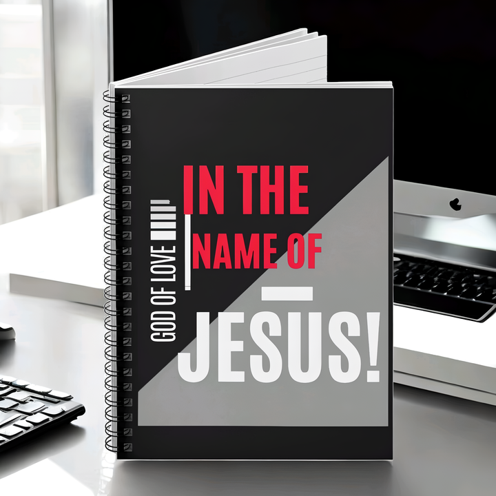 Jesus! Spiral Notebook — "In the Name of Jesus" Christian Journal (Ruled)