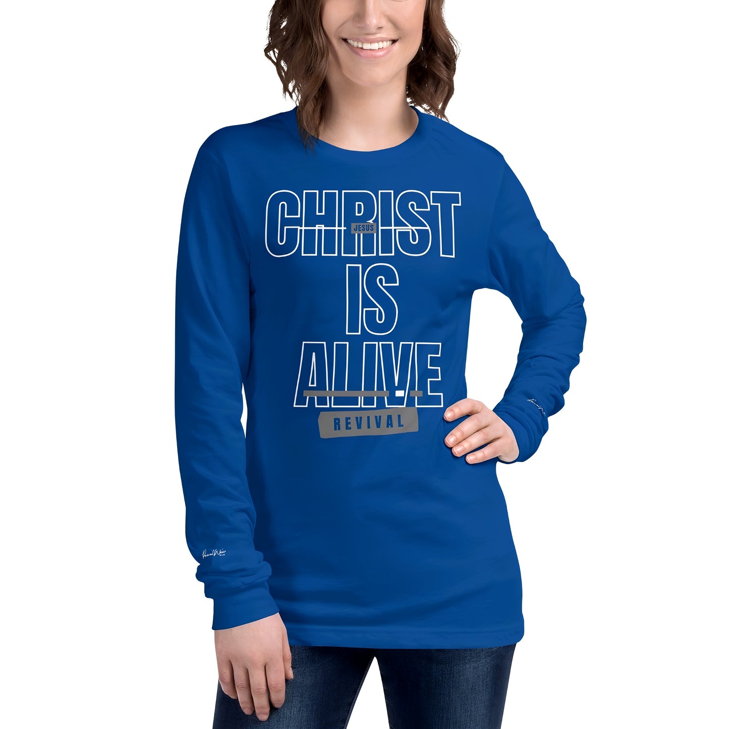 Christ is Alive Long Sleeve Christian Tee