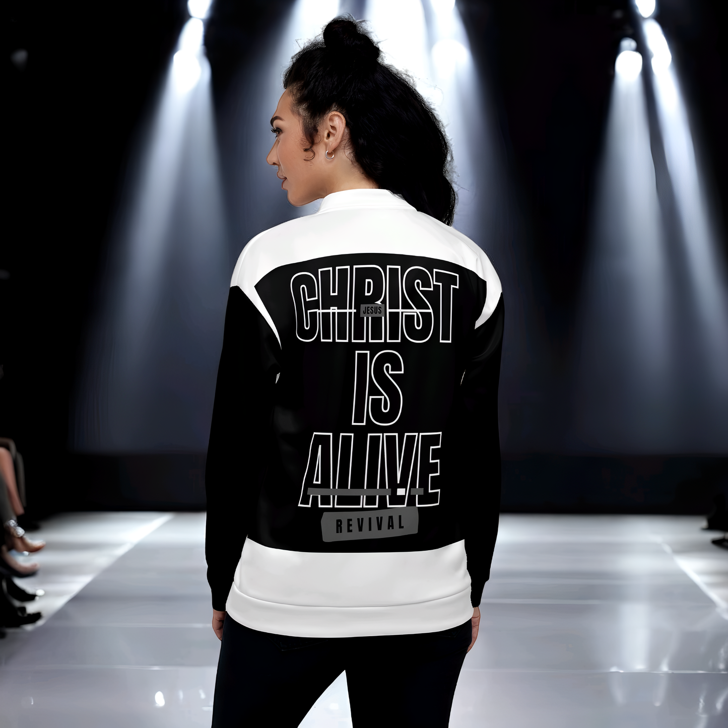 Christ is Alive Women's Bomber Jacket