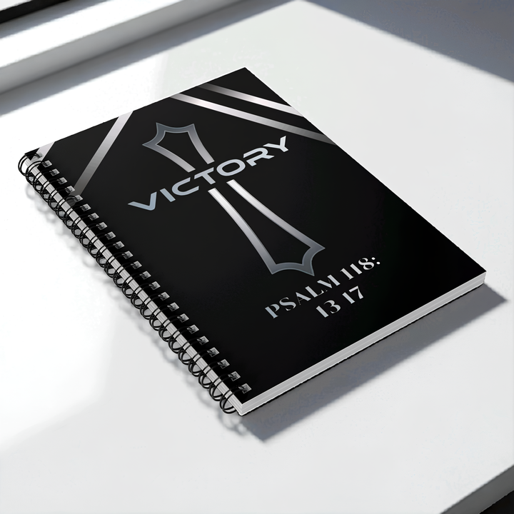 Victory Spiral Notebook - Inspirational Journal, Christian Gifts, Bible Verse Notepad, Jesus Stationery, Encouragement Gift
