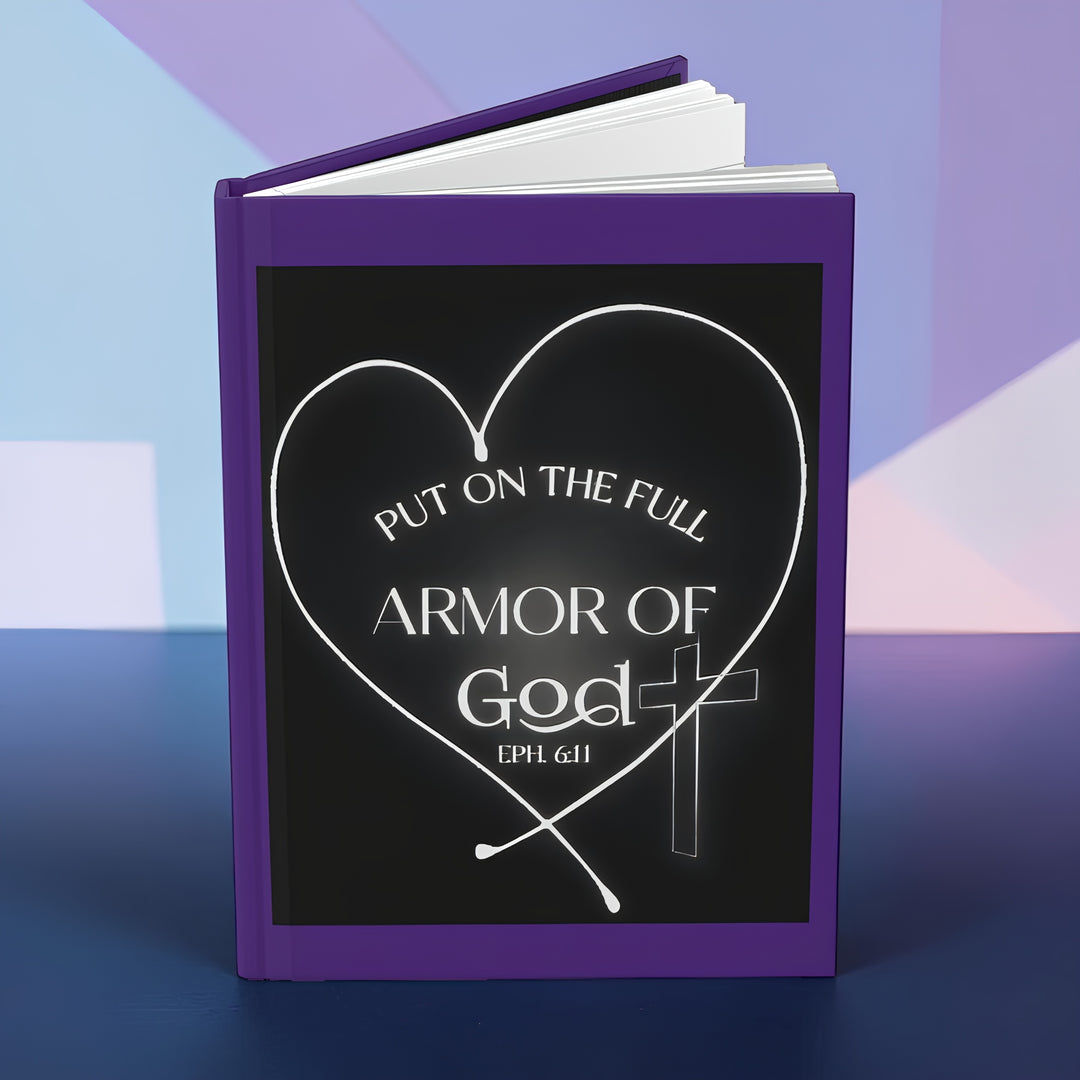 Armor of God Hardcover Journal — "Put On The Full Armor of God" Christian Prayer Notebook