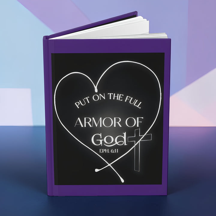 Armor of God Hardcover Journal — "Put On The Full Armor of God" Christian Prayer Notebook