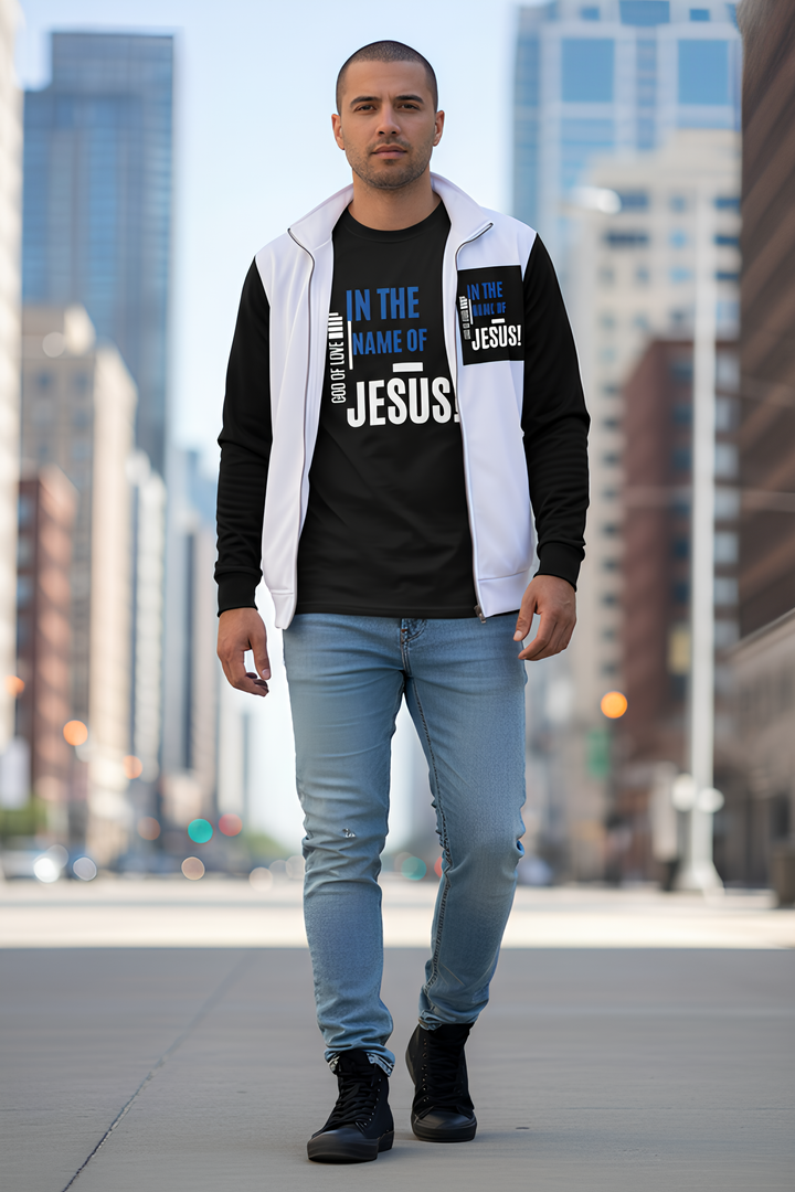 In The Name of Jesus Men's Christian Short Sleeve T-shirt