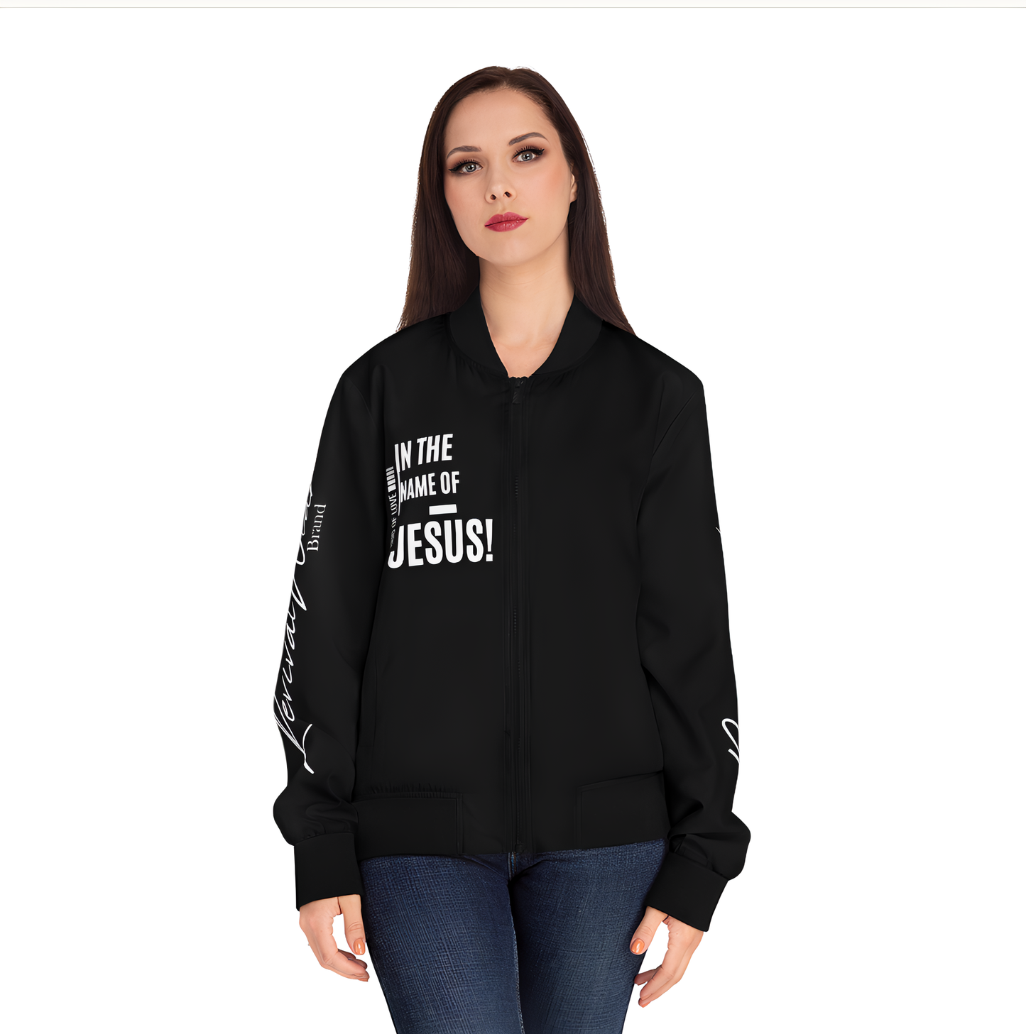 In the Name of JESUS Women's Bomber Jacket