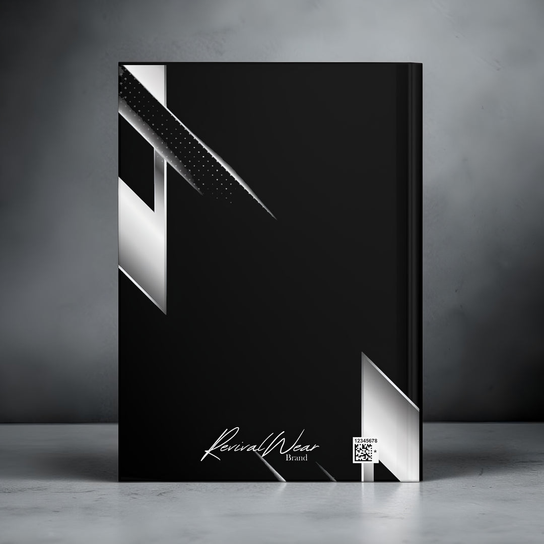 Trust in God Hardcover Journal — Matte Black Inspirational Prayer & Faith Notebook