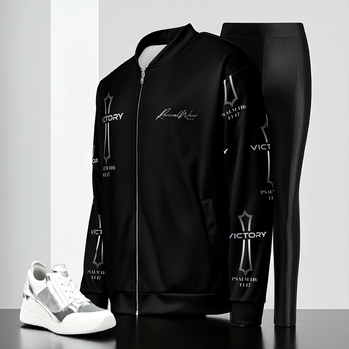 Victory in Jesus women's Bomber Jacket