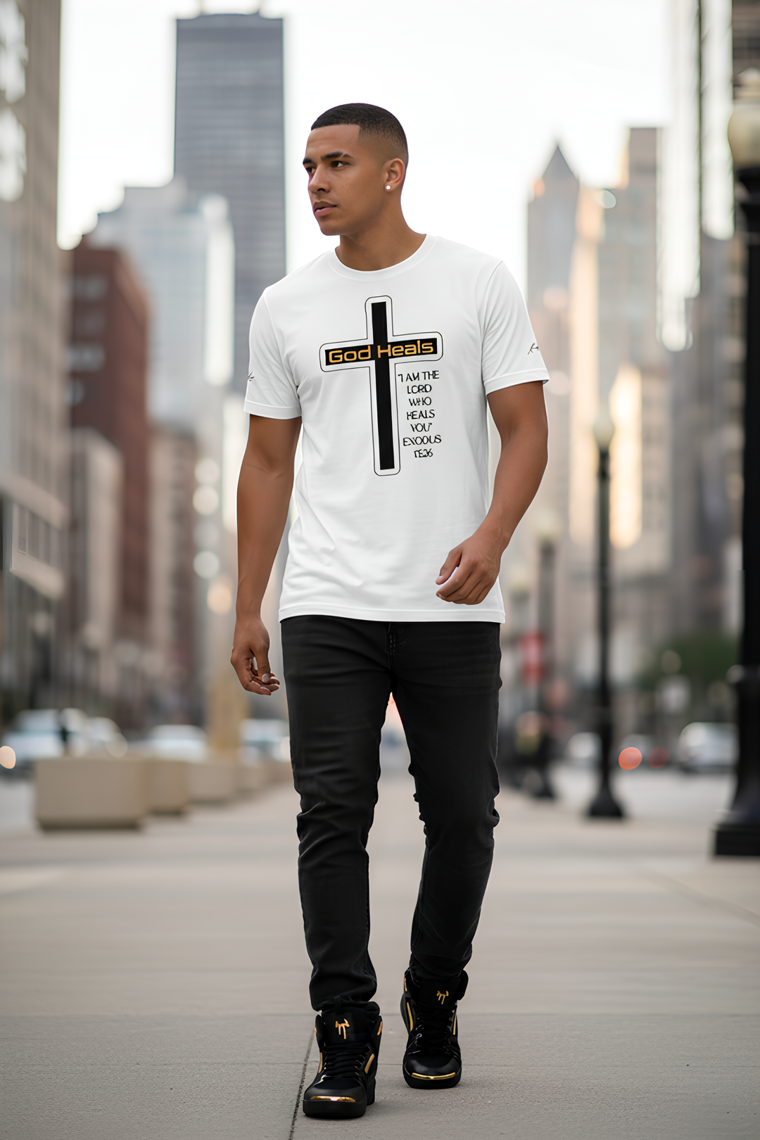 God HEALS Men's staple eco t-shirt