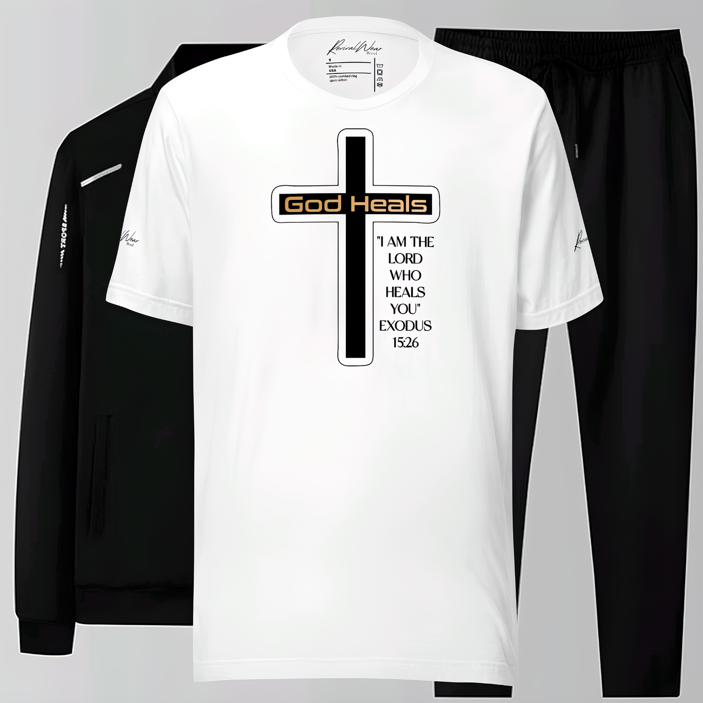 God Heals Men's Christian T-Shirt