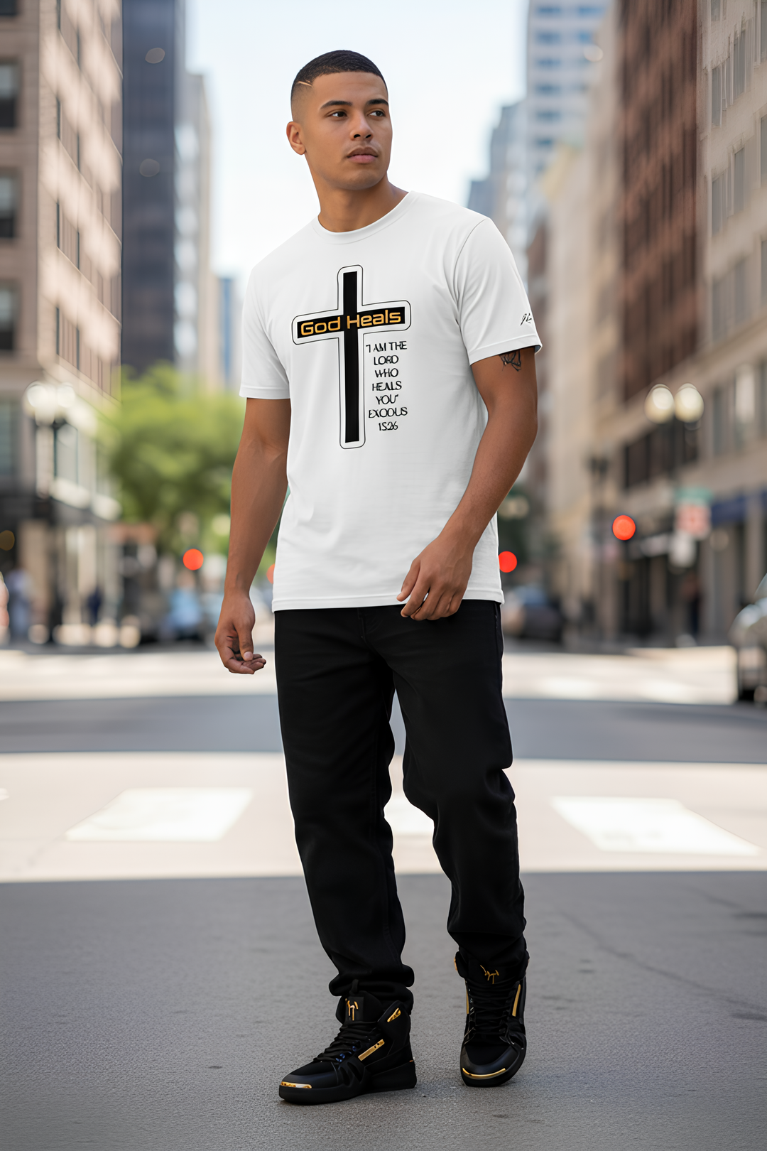 God HEALS Men's staple eco t-shirt