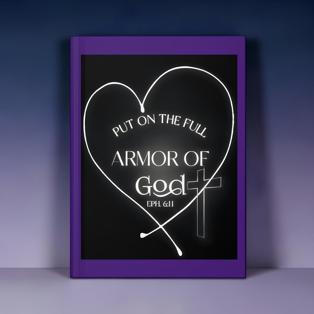 Armor of God Hardcover Journal — "Put On The Full Armor of God" Christian Prayer Notebook