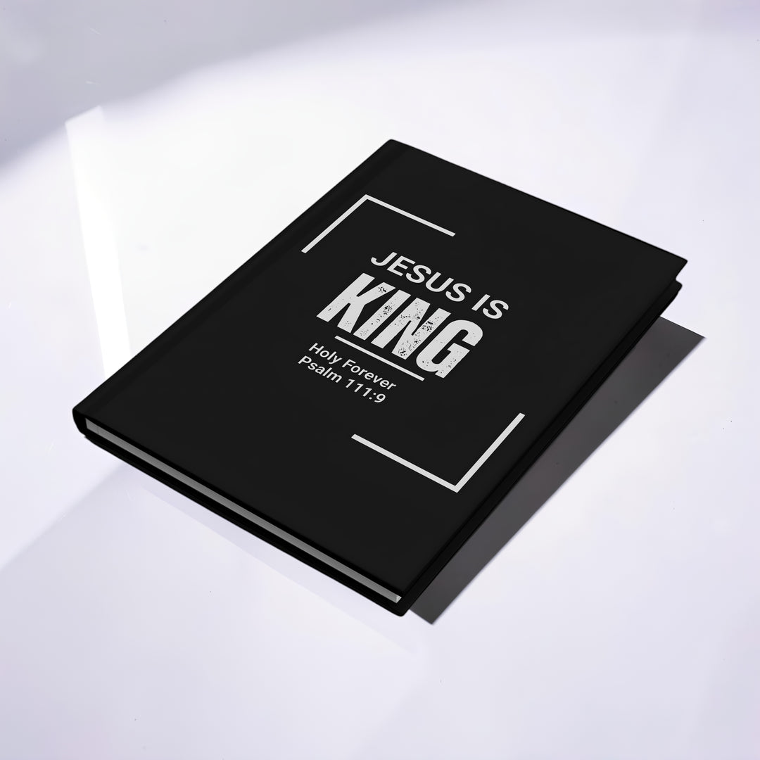 "Jesus Is King" Christian Notebook (Psalm 111:9)