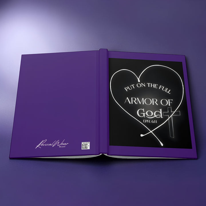 Armor of God Hardcover Journal — "Put On The Full Armor of God" Christian Prayer Notebook