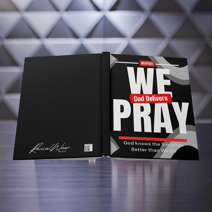 We Pray Hardcover Journal — Christian Prayer Notebook ("God Delivers")