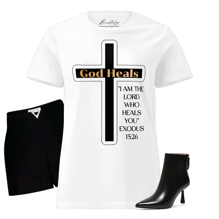 God Heals Exodus 15:26 Women’s Revival Fashion t-shirt